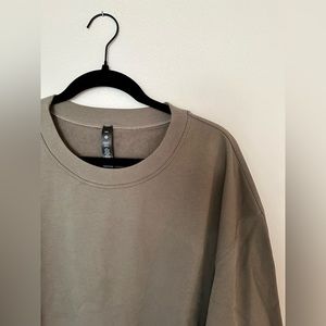 Lululemon french terry oversized long sleeve crew in color nomad